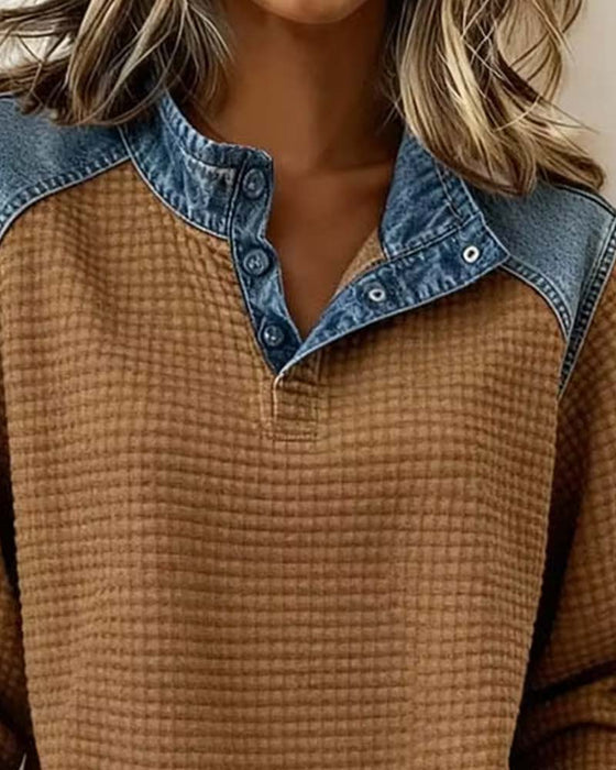 Sweatshirt Décontracté Manche Longue