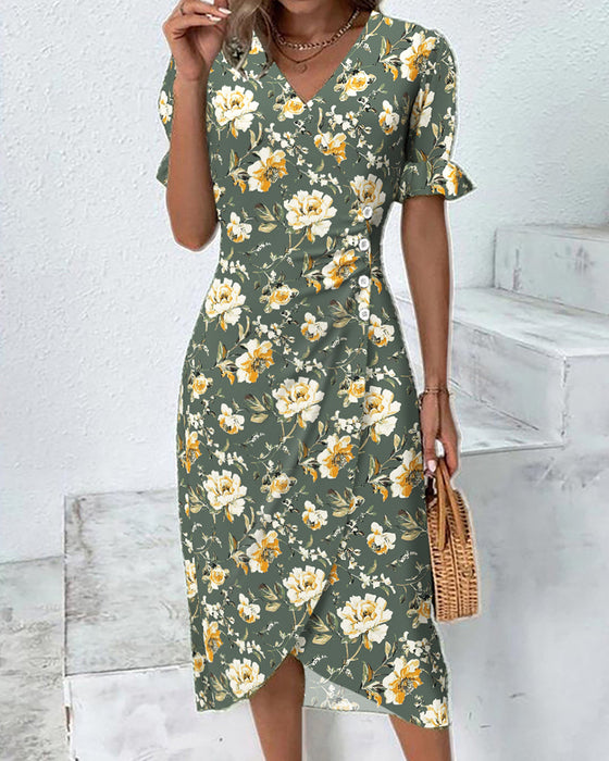 Robe En V Élégante Navetteur