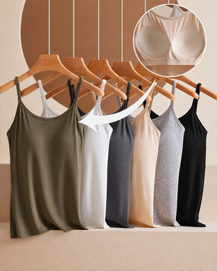 Camisole Côtes Soutien-Gorge Intégré
