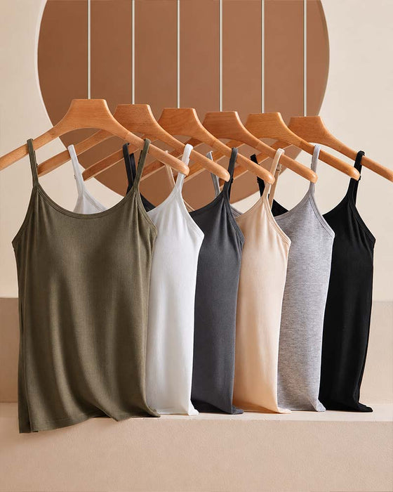 Camisole Côtes Soutien-Gorge Intégré