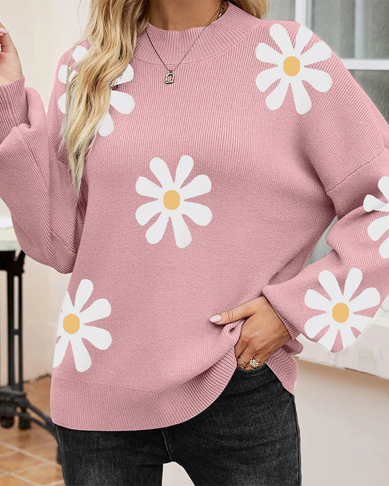 Pull Imprimé À Manches Longues