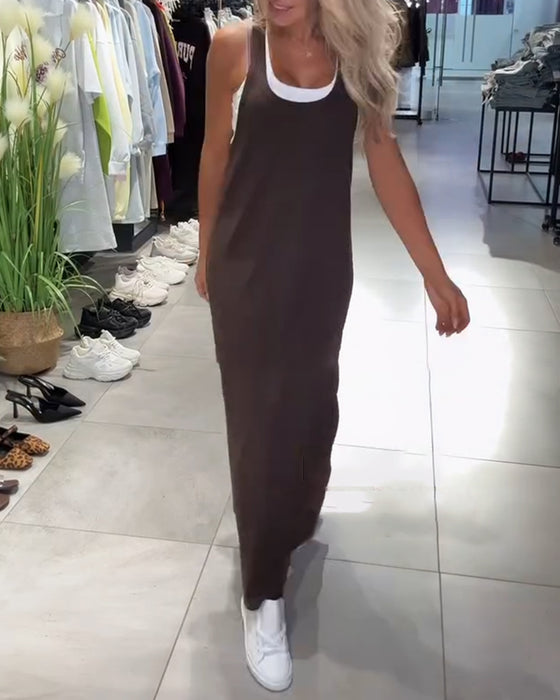 Robe Minceur Bretelles Décontracté