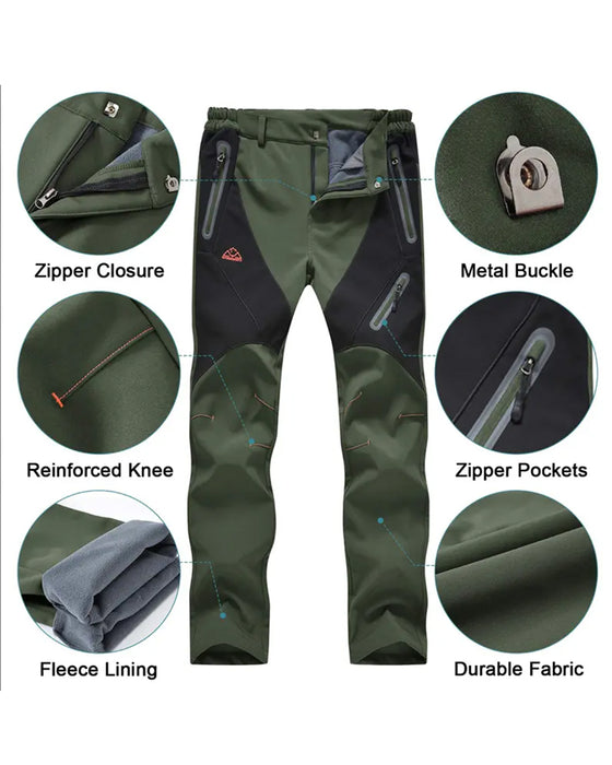Pantalon Bloc De Couleur Coque Souple