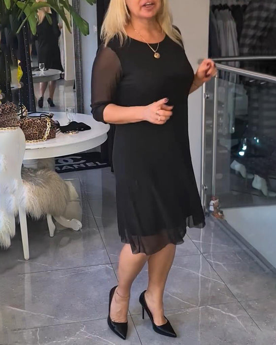 Robe Transparente Et Tendance Unie