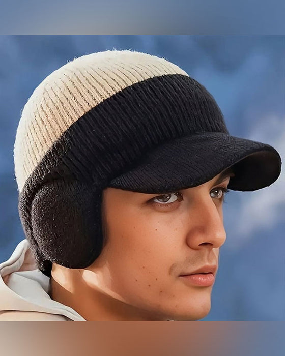 Bonnet Thermique Coupe-Vent D'hiver Avec Visière