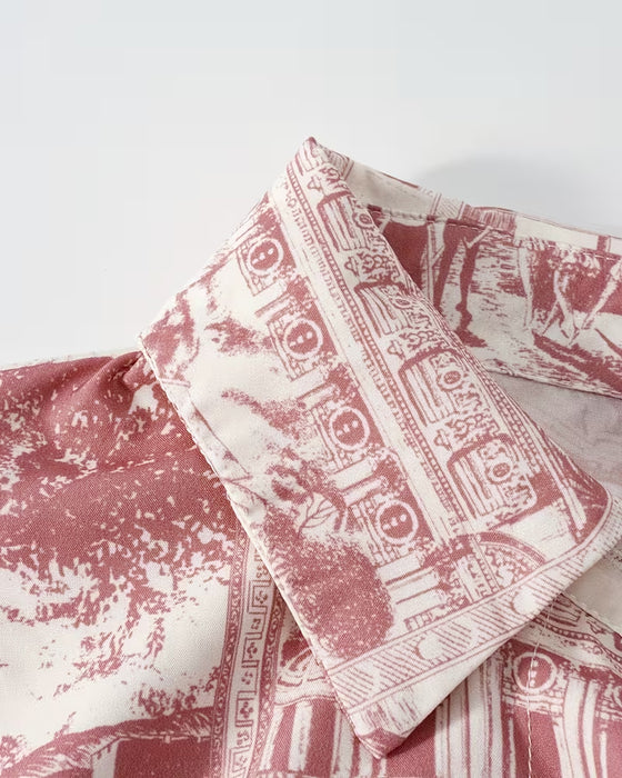 Robe Lâche Irrégulier Col Chemise