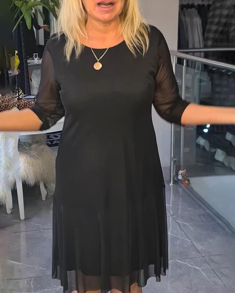 Robe Transparente Et Tendance Unie