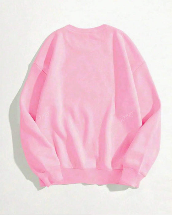 Sweatshirt Oversize à Motif de Noël