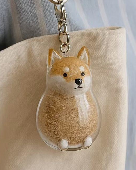 Poil De Chien Souvenir Porte Clé Capsule Mémoire Pendentif