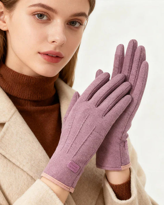 Gants Chauds Et Coupe-Vent Avec Fonction Écran Tactile Et Prise Antidérapante