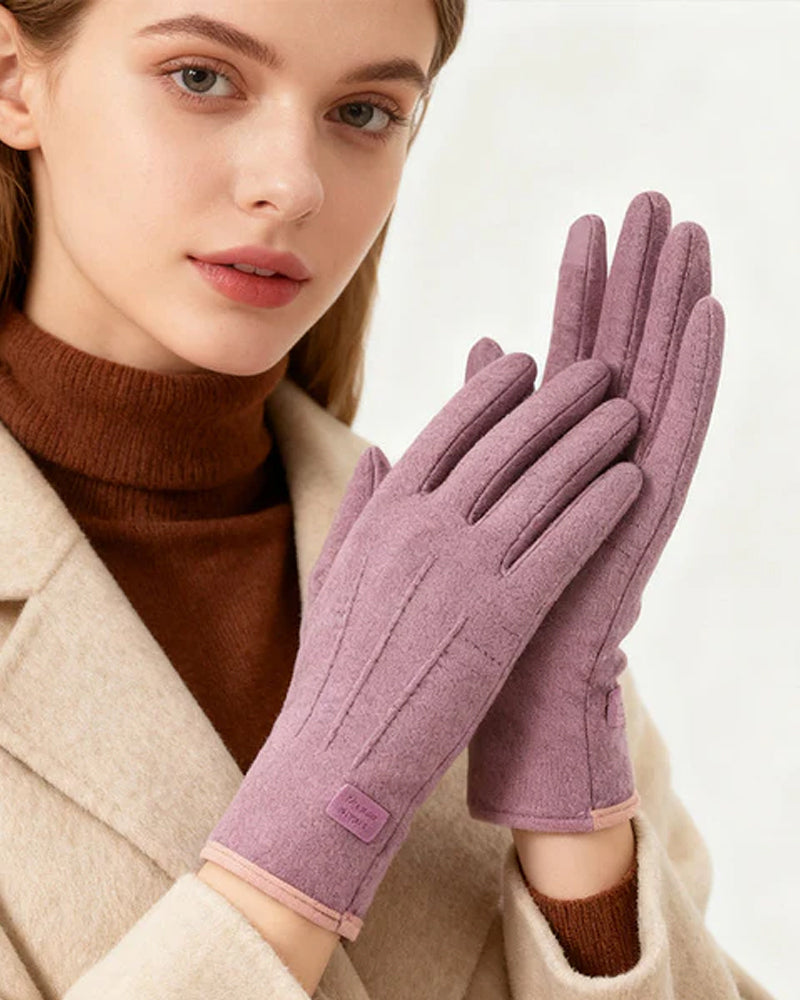 Gants Chauds Et Coupe-Vent Avec Fonction Écran Tactile Et Prise Antidérapante