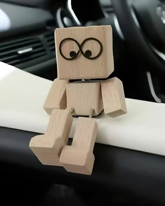 Figurine En Bois Charmant Jambes Qui Se Balancent Petit