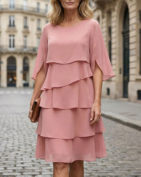 Robe Loose Col Rond Gâteau