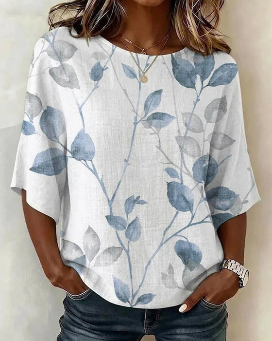 Blouse Lâche Lavage À L'Encre