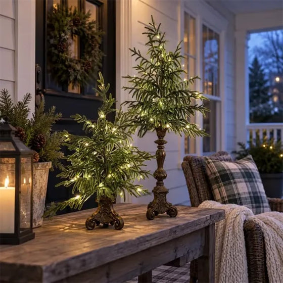 Sapin de Noël de table éclairé