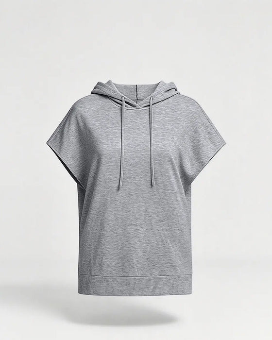 Hoodie Unie Décontracté Manche Courte