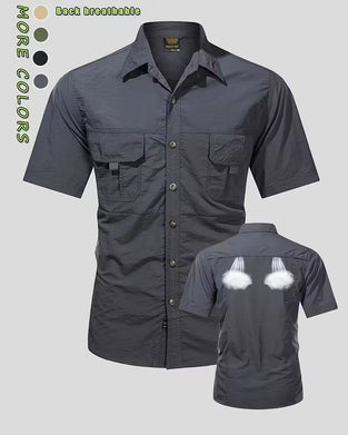Chemise Respirante Décontractée À Manches Courtes