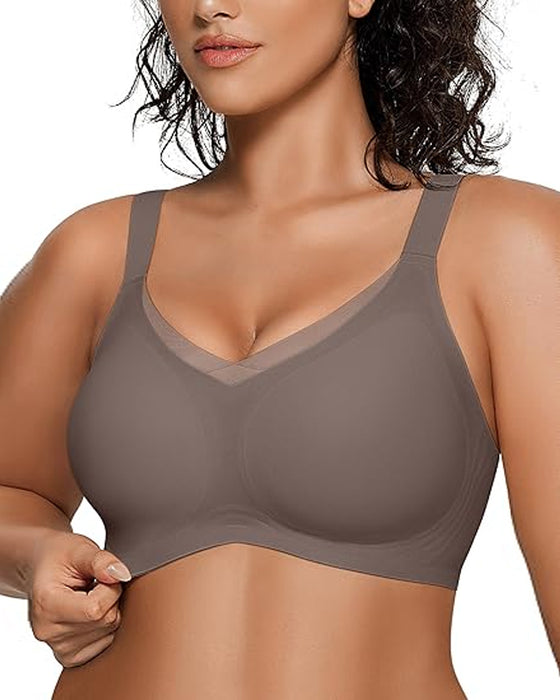 Soutien-Gorge Sans Armature Pour Femme En V Mesh – Bralette Confortable Et Offrant Un Bon Maintien