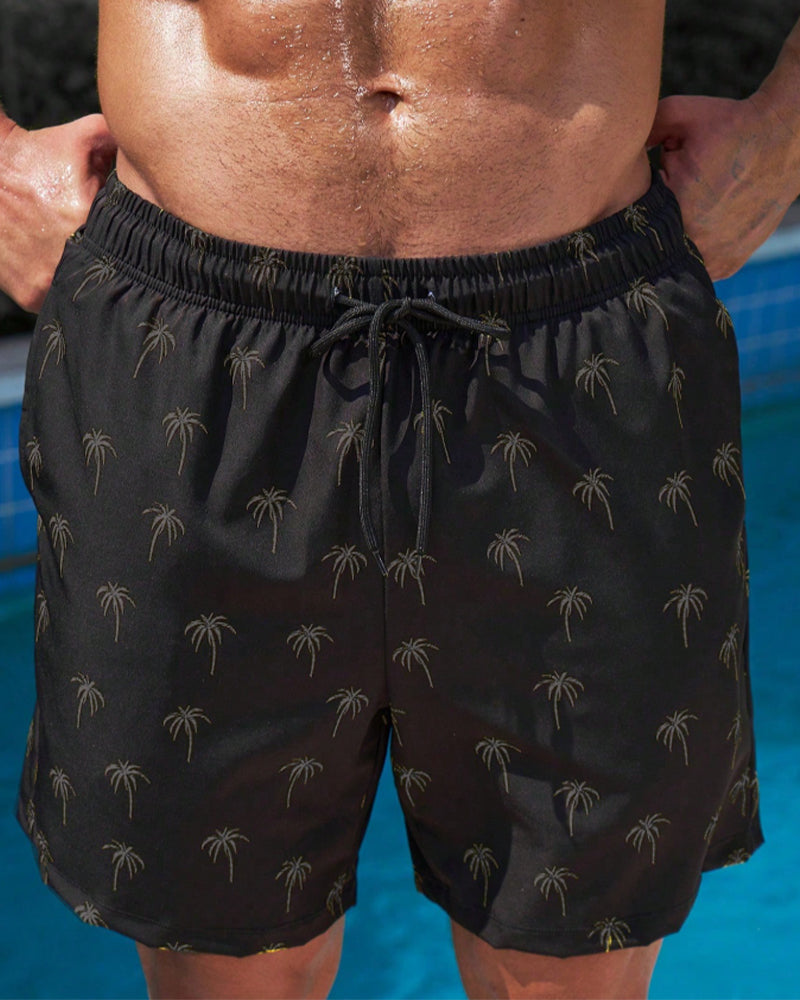 Shorts Lacet Imprimé Homme Décontracté