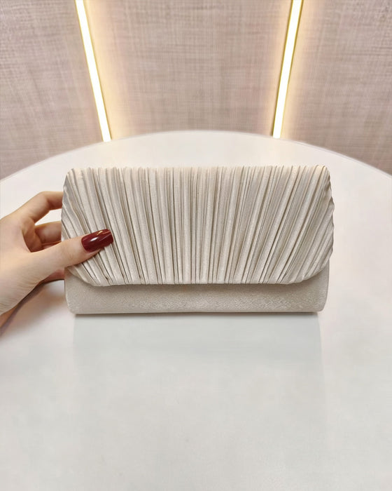 Sac Solide Couleur Plissé Épaule