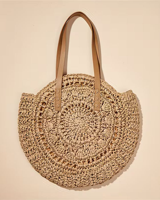 Sac Paille Tressée À La Main