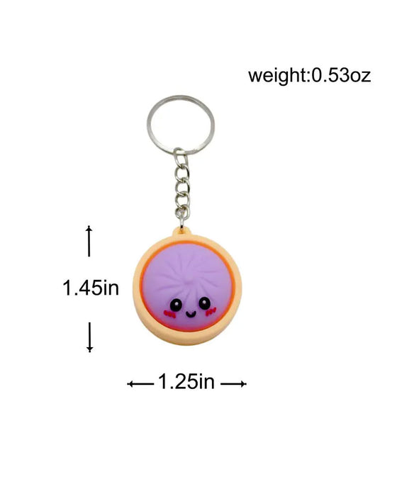 Mignon Dumpling Pressable Lueur Squishies Fidget Porte-Clés
