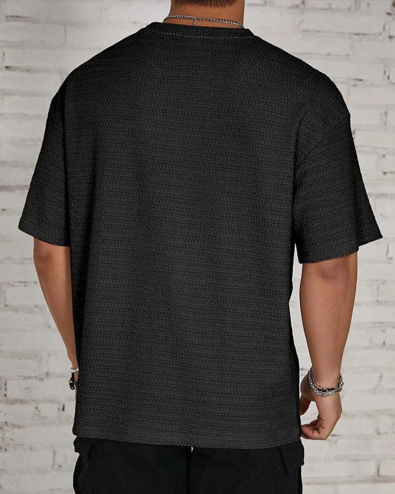 T-Shirt Homme Unie Respirant Manches Courtes