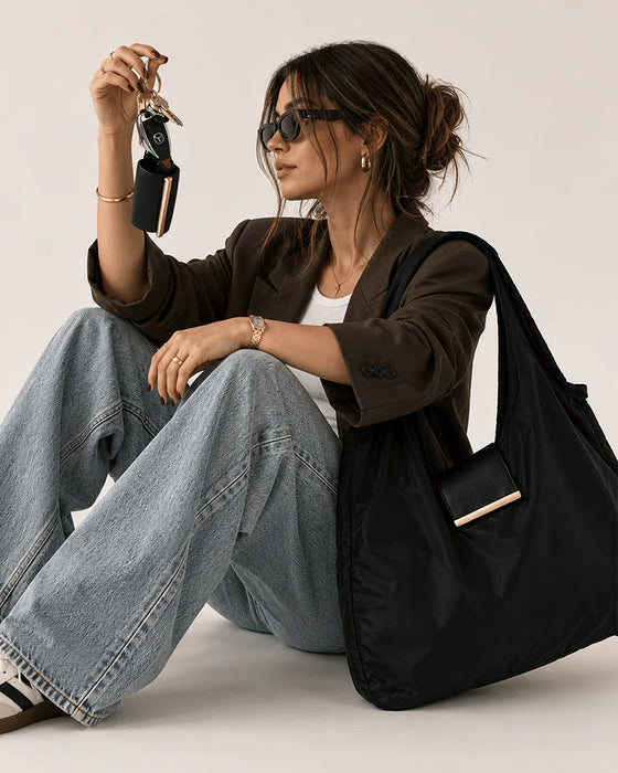 Sac Transformable Charm – Tote En Cuir Vegan Élégant & Charm Porte-Clés
