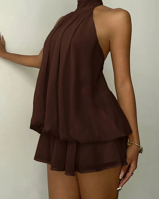 Robe Halier Chiffon Mini