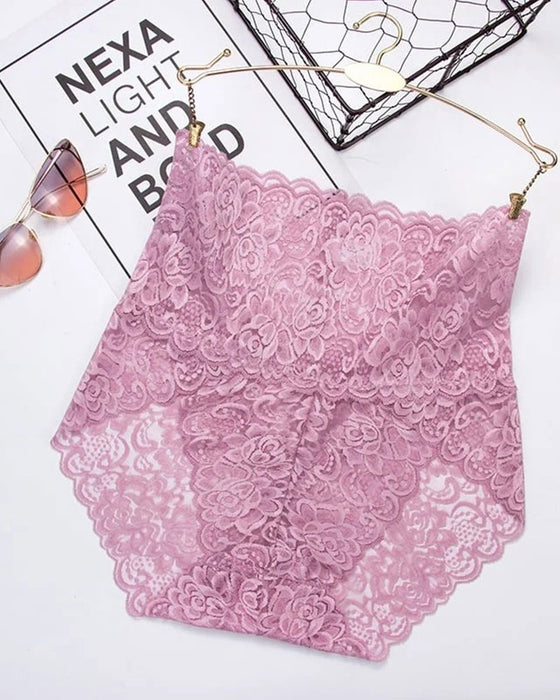 Culotte Haute Taille Jolie Dentelle