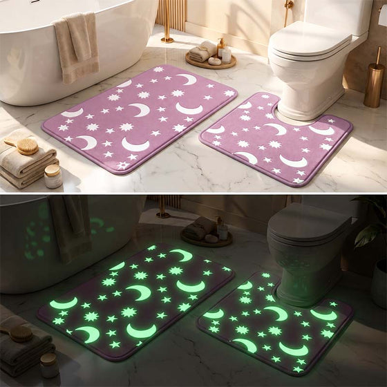 Tapis de sol en polaire corail luminescent