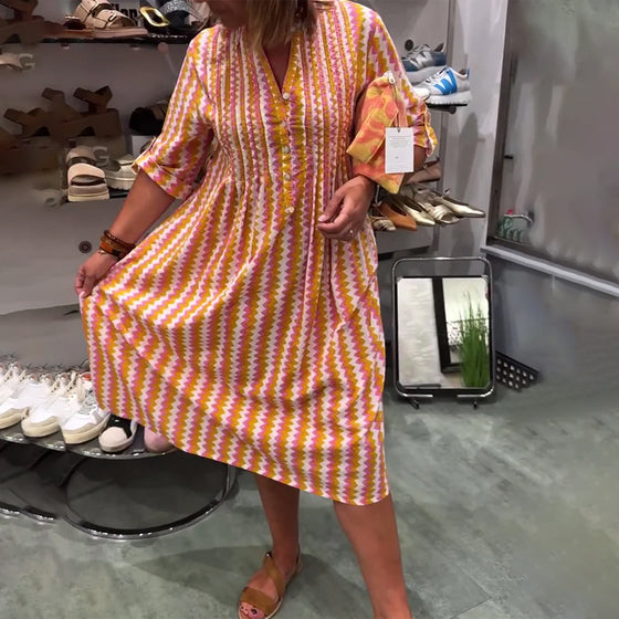 Robe À Imprimé Vagues