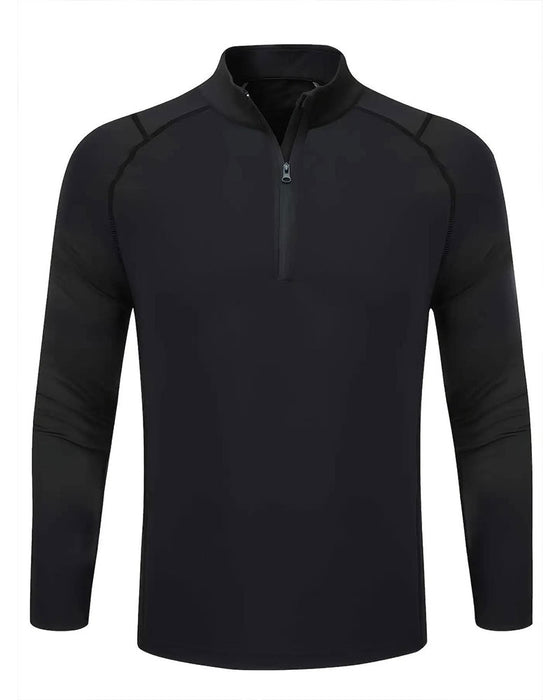 Haut Col Montant Fermeture Éclair Manches Raglan