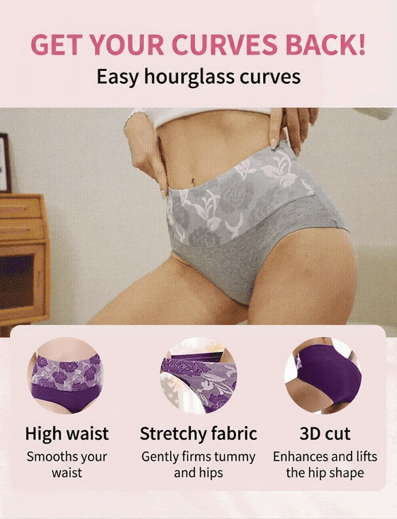 🔥 Culotte Femme Taille Haute Gain De Ventre En Coton Pur, Grande Taille