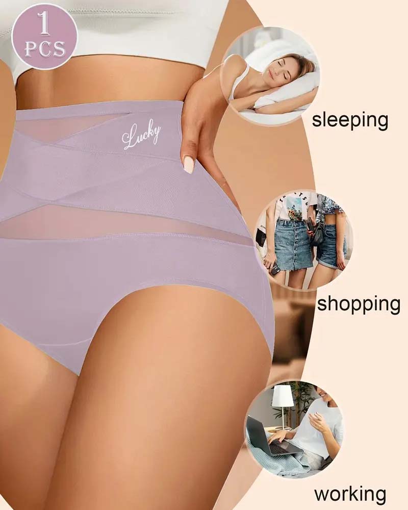 Sous-Vêtements Femme Taille Haute Sans Couture Contrôle Du Ventre Rehausse Fessier