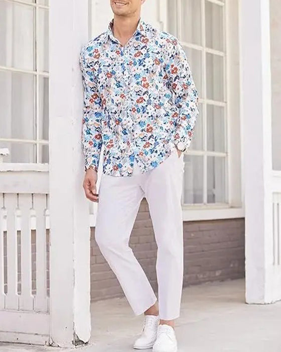 Pantalon Homme Décontracté Cropped