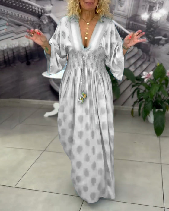 Robe Ample Imprimé Vacances Taille Maxi