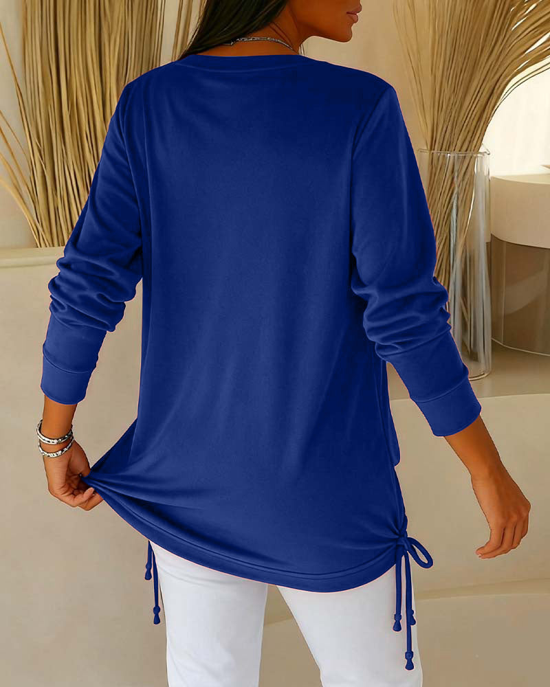 Haut Bicolore À Paillettes Effet Deux-En-Un