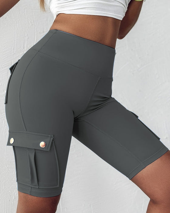 Short taille haute avec poches