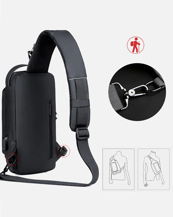 Sac de poitrine antivol avec mot de passe