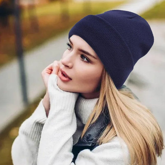 Bonnet Tricoté Protégeant Les Oreilles