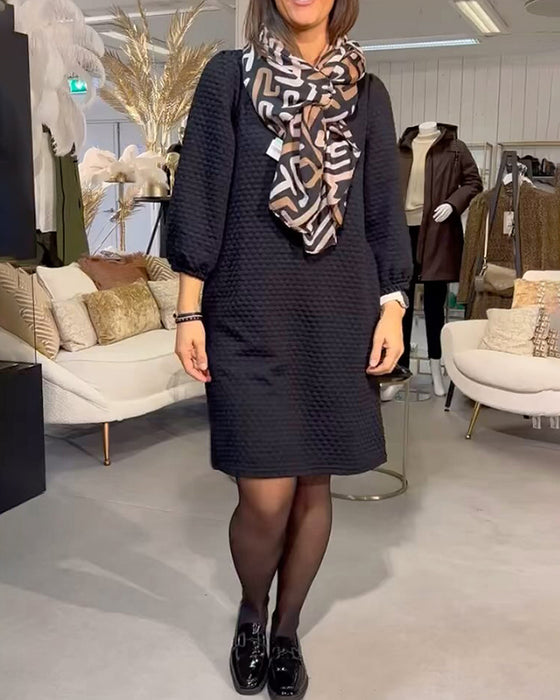 Robe élégante de couleur unie