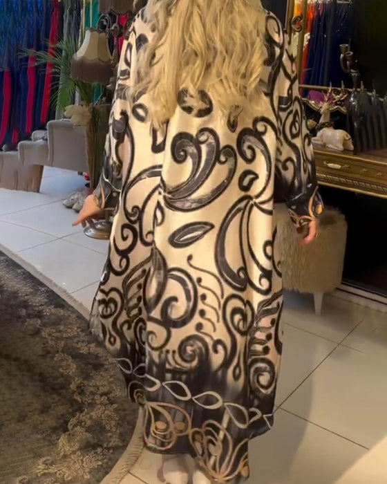 Robe imprimée ample et élégante