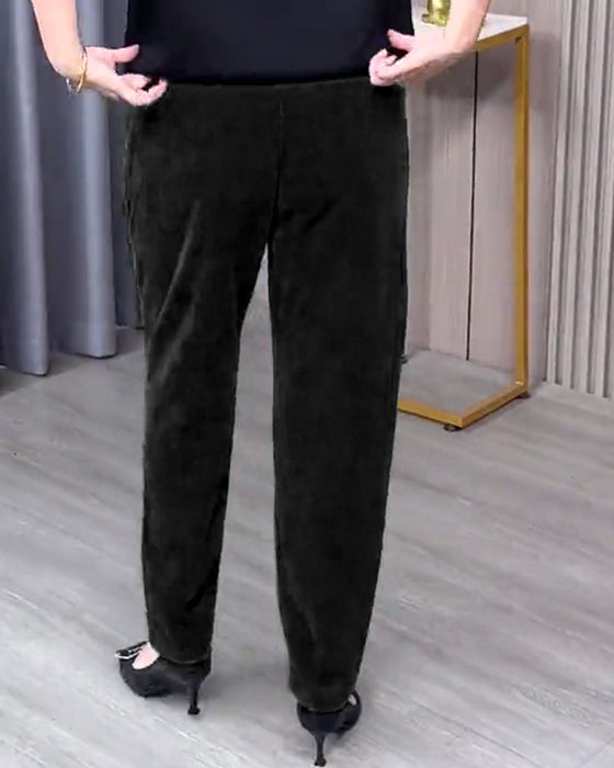 Pantalons Skinny Extensibles Unis