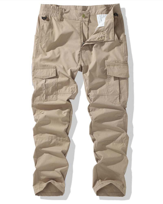 Pantalon Taille Élastique Double Poche Cargo