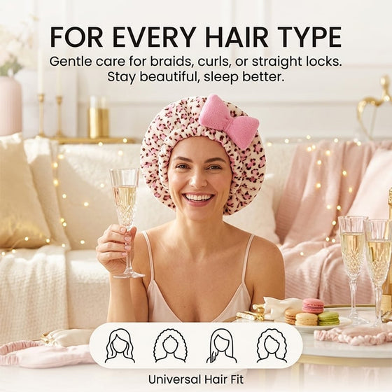 Serre-tête Cheveux 3D à Motif Léopard Rayé