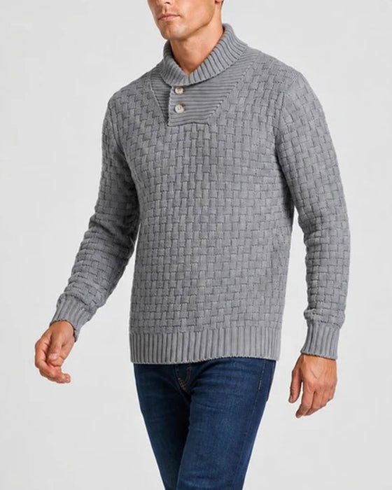 Pull-Over Homme À Carreaux Décontracté