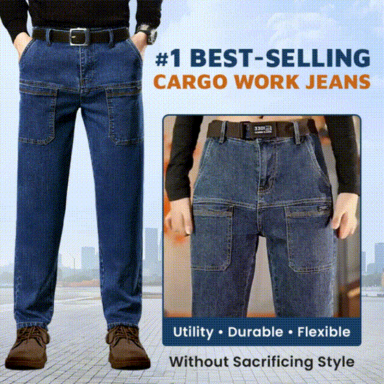 Confortables Poches Multiples Durable Cargo Jeans