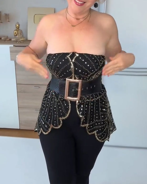 Châle Dentelle Vintage avec Perles