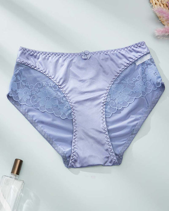 Culotte Femme Élégant Satin Dentelle